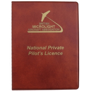 Picture of a brown National Private Pilots Licence (NPPL) holder