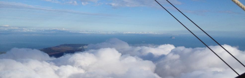 Microlight flying in Scotland